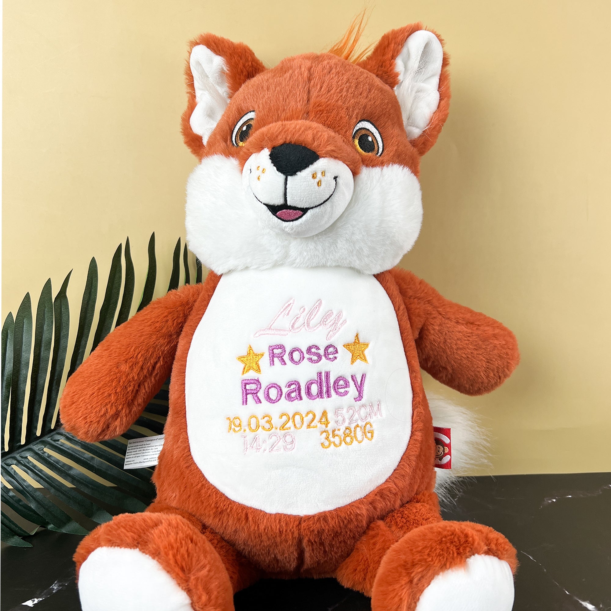 Fox Embroidered Teddy - Cubbie Brand - CustomKings - 