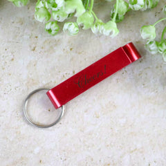 Engraved Metal Bottle Opener Keychain