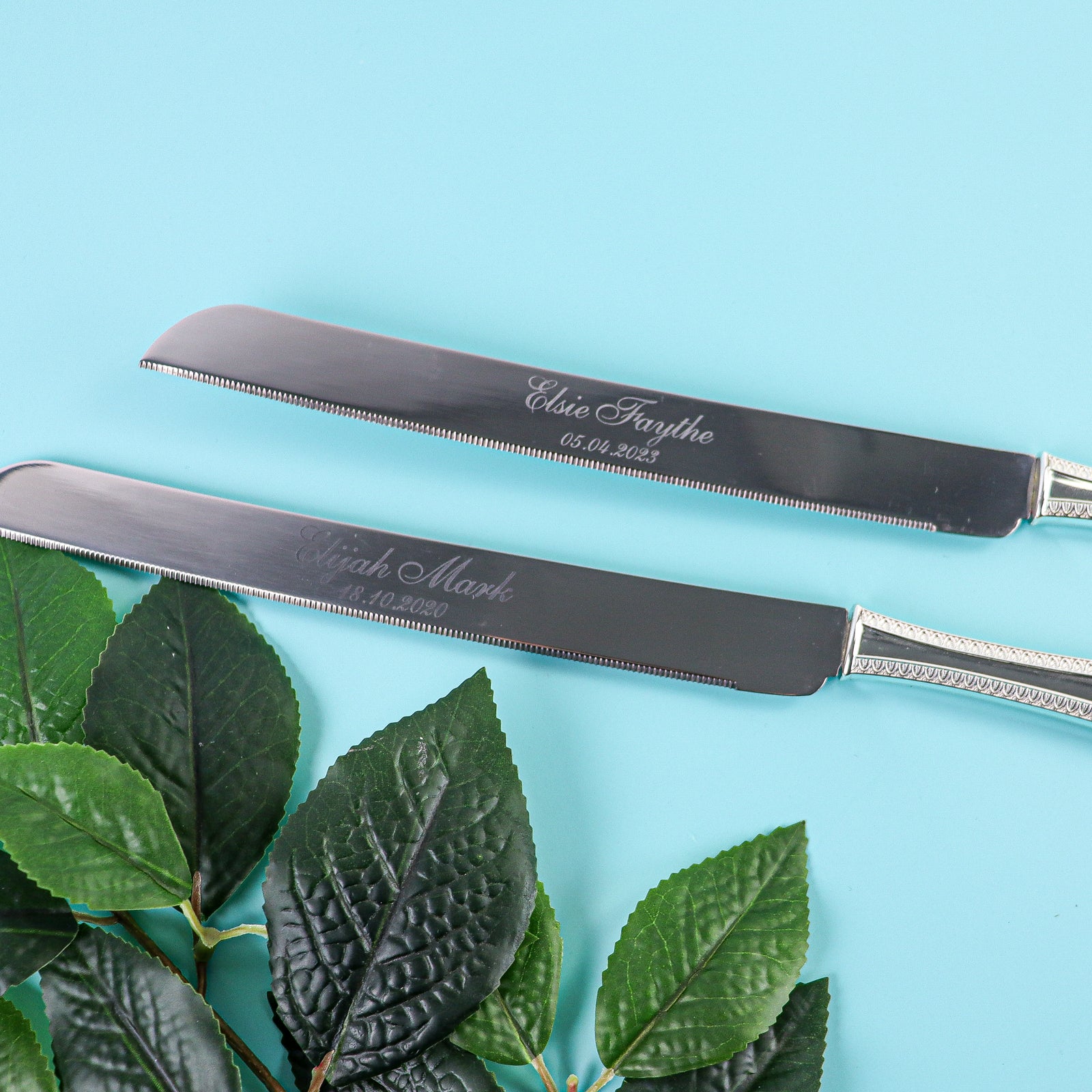 Personalised Cake Knife – Silver Tone - CustomKings - 