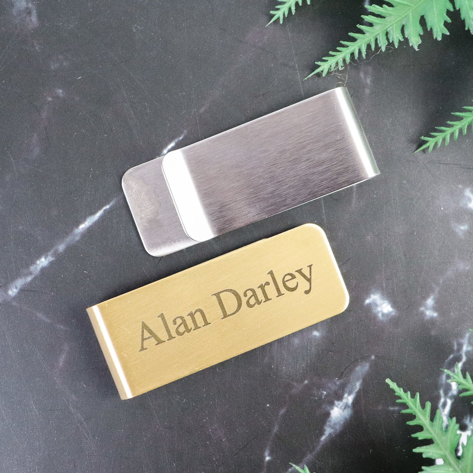 Personalised Stainless Steel Money Clip: Various Colours - CustomKings - 