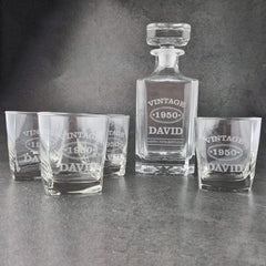 Personalised Traditional Vintage Decanter - CustomKings - 