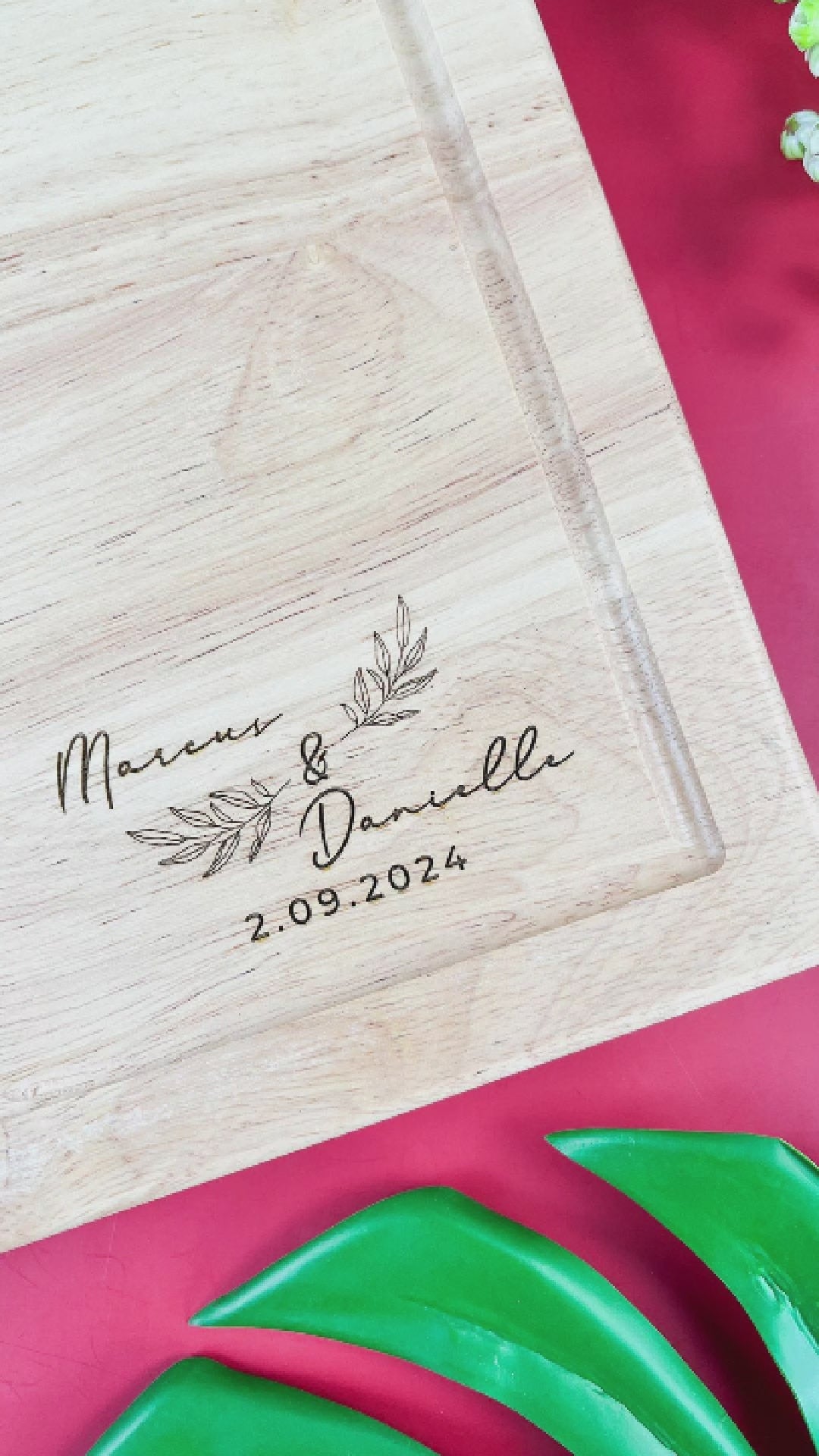 Anniversary Personalised Chopping Board