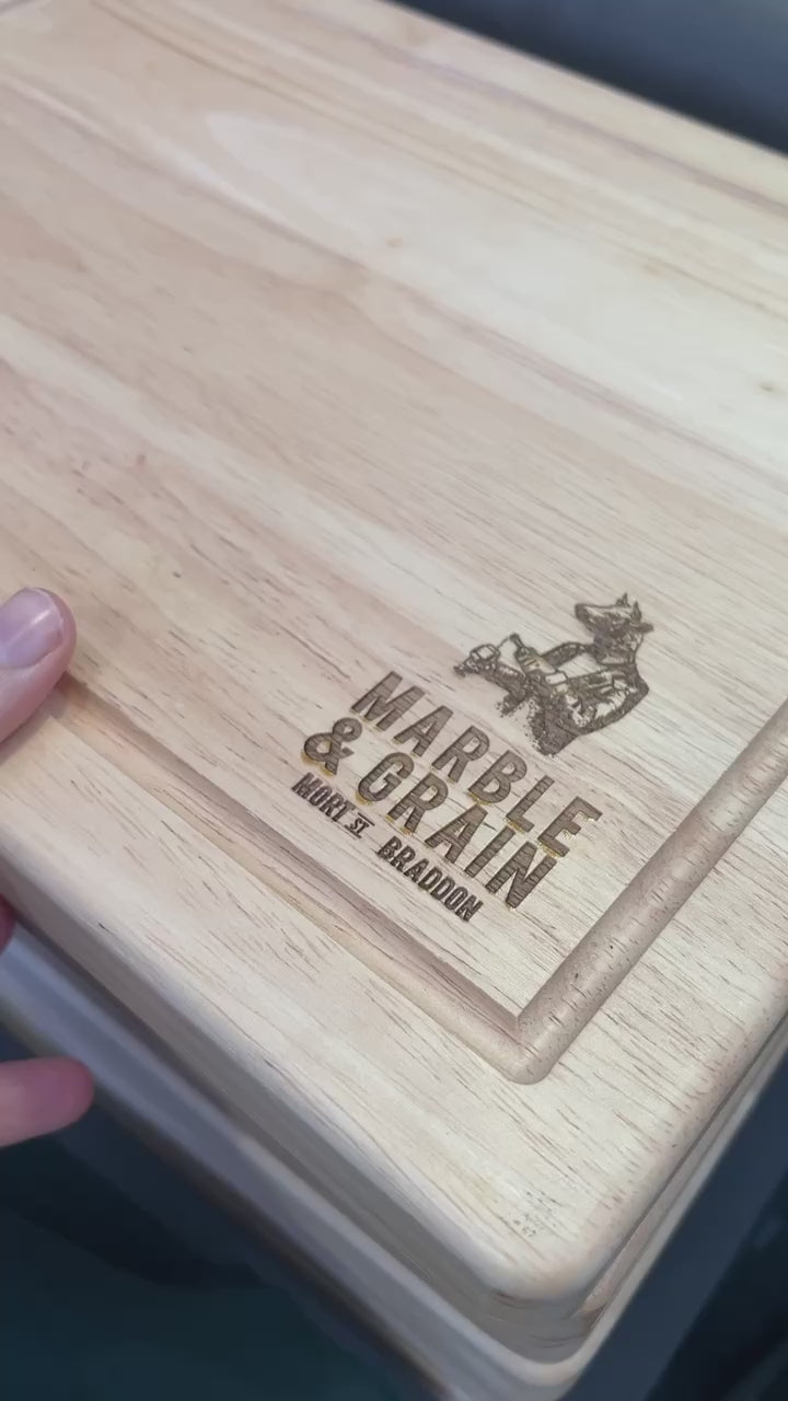 Engraved Corporate Logo Serving Board