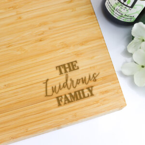 Family Personalised Chopping Board