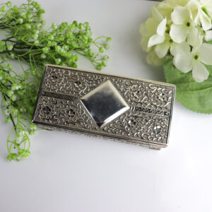 Jewellery box silver rectangle choose from 3 sizes