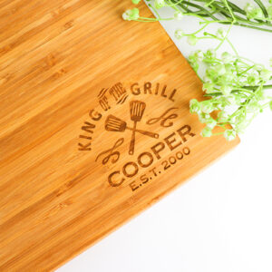 King of the Grill Personalised Chopping Board