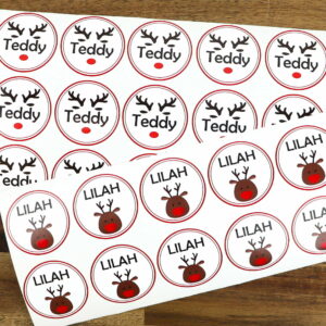 Christmas personalised sticker sets
