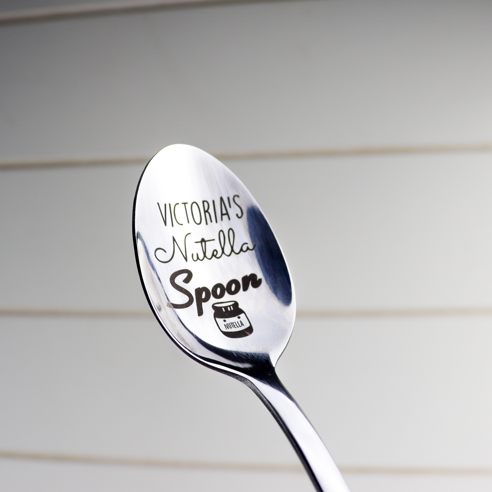 Personalised nutella spoon