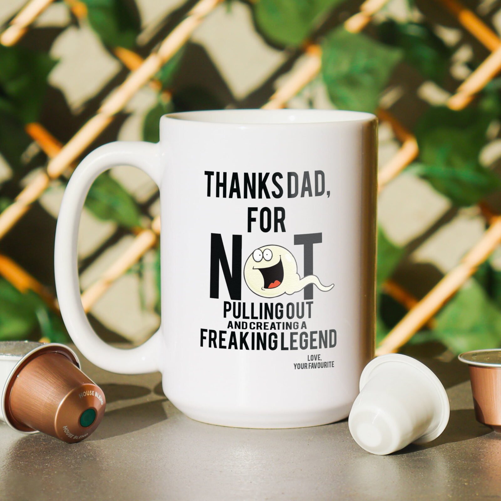 Thanks dad you legend coffee mug