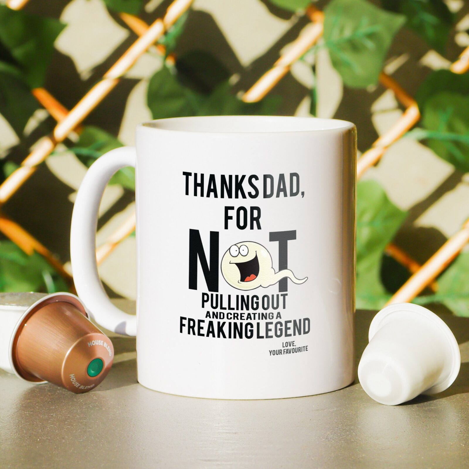 Thanks dad you legend coffee mug
