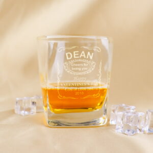 Valentine's Day Scotch Glass