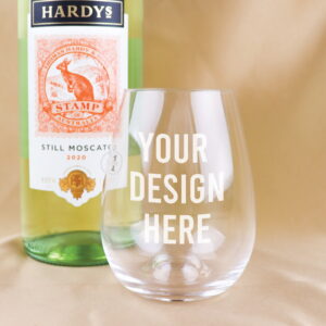Personalised Stemless Wine Glass: With Your Design