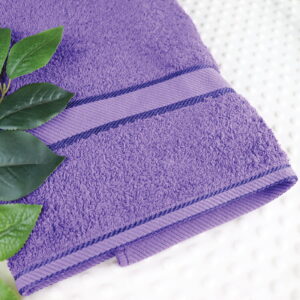 Purple personalised bath towel - customkings