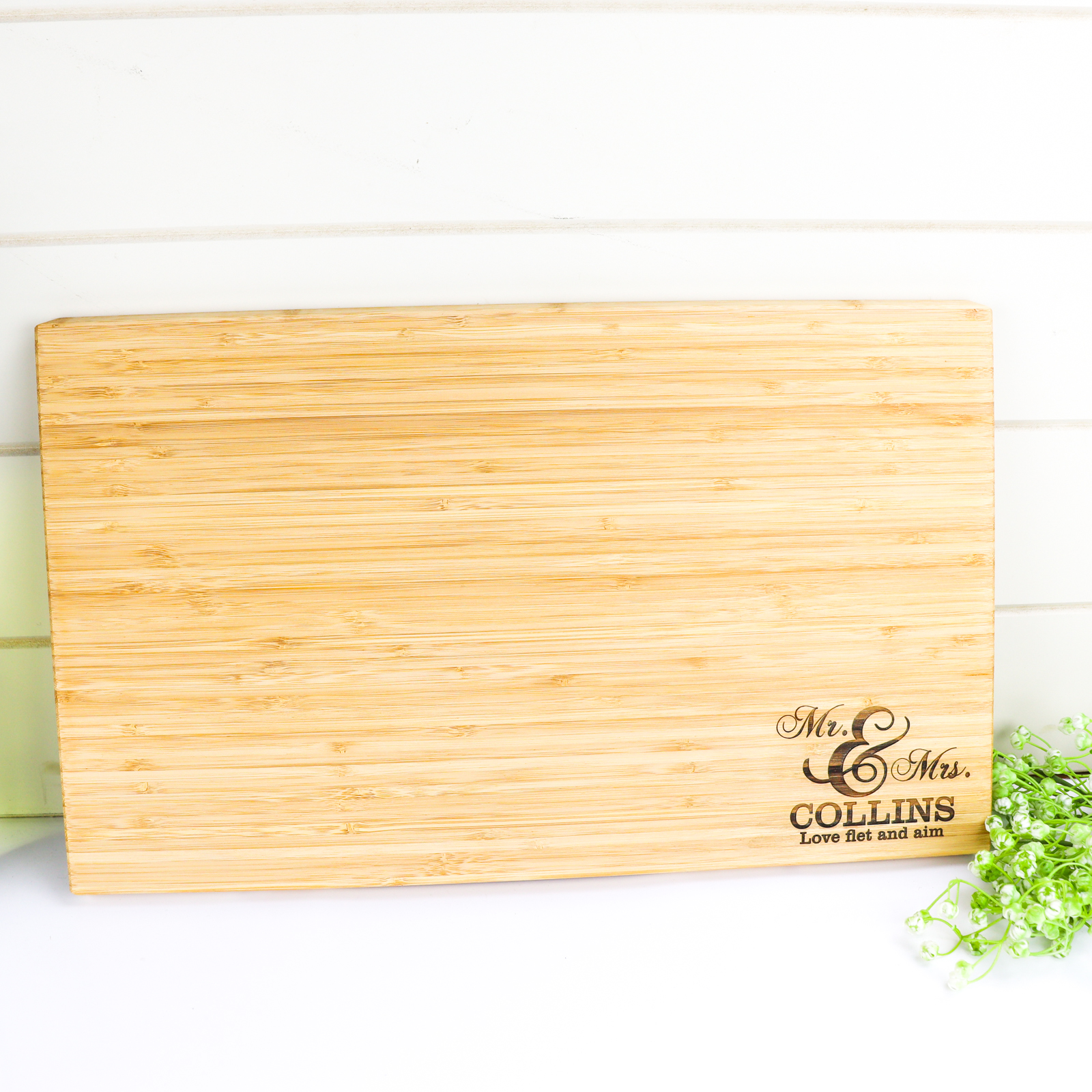 Couples personalised chopping board
