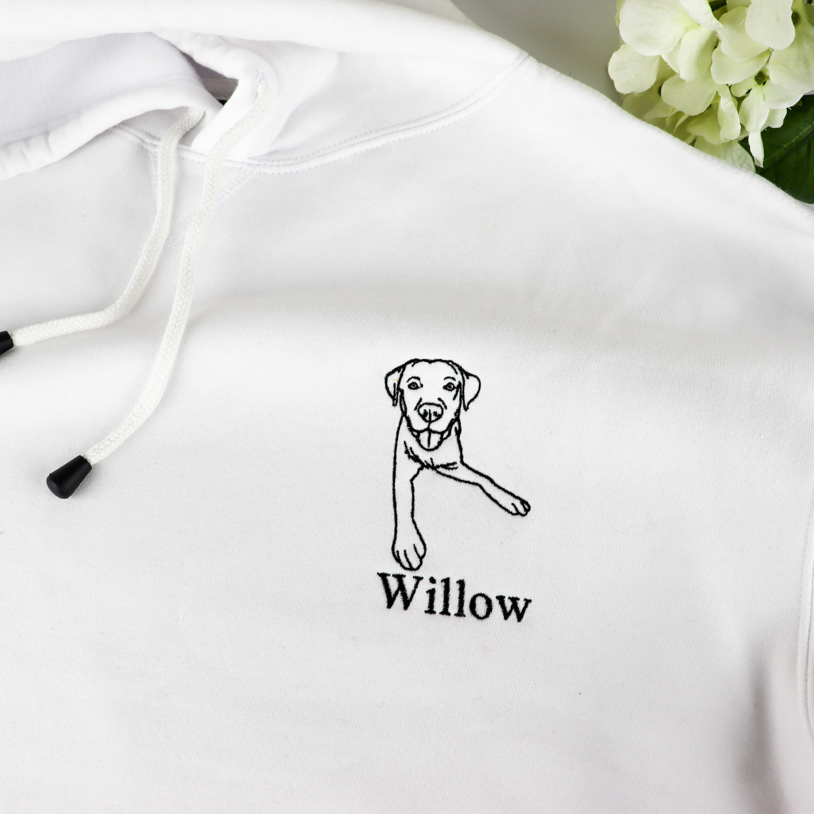 Personalised embroidered pet hoodie