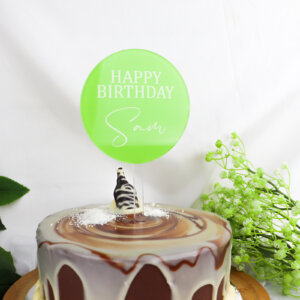 Custom birthday cake topper