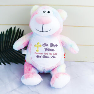 Pastel Bear Embroidered Teddy - Cubbie Brand