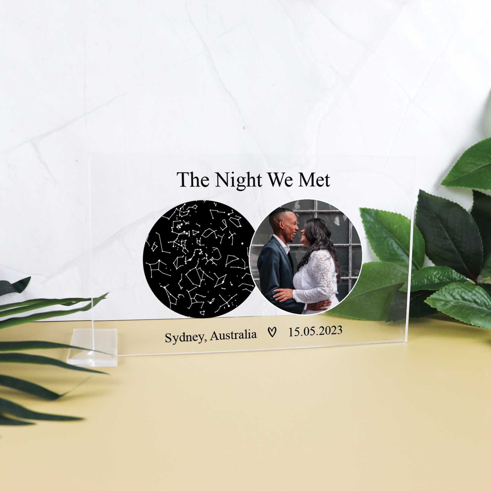 Personalised the night we plaque