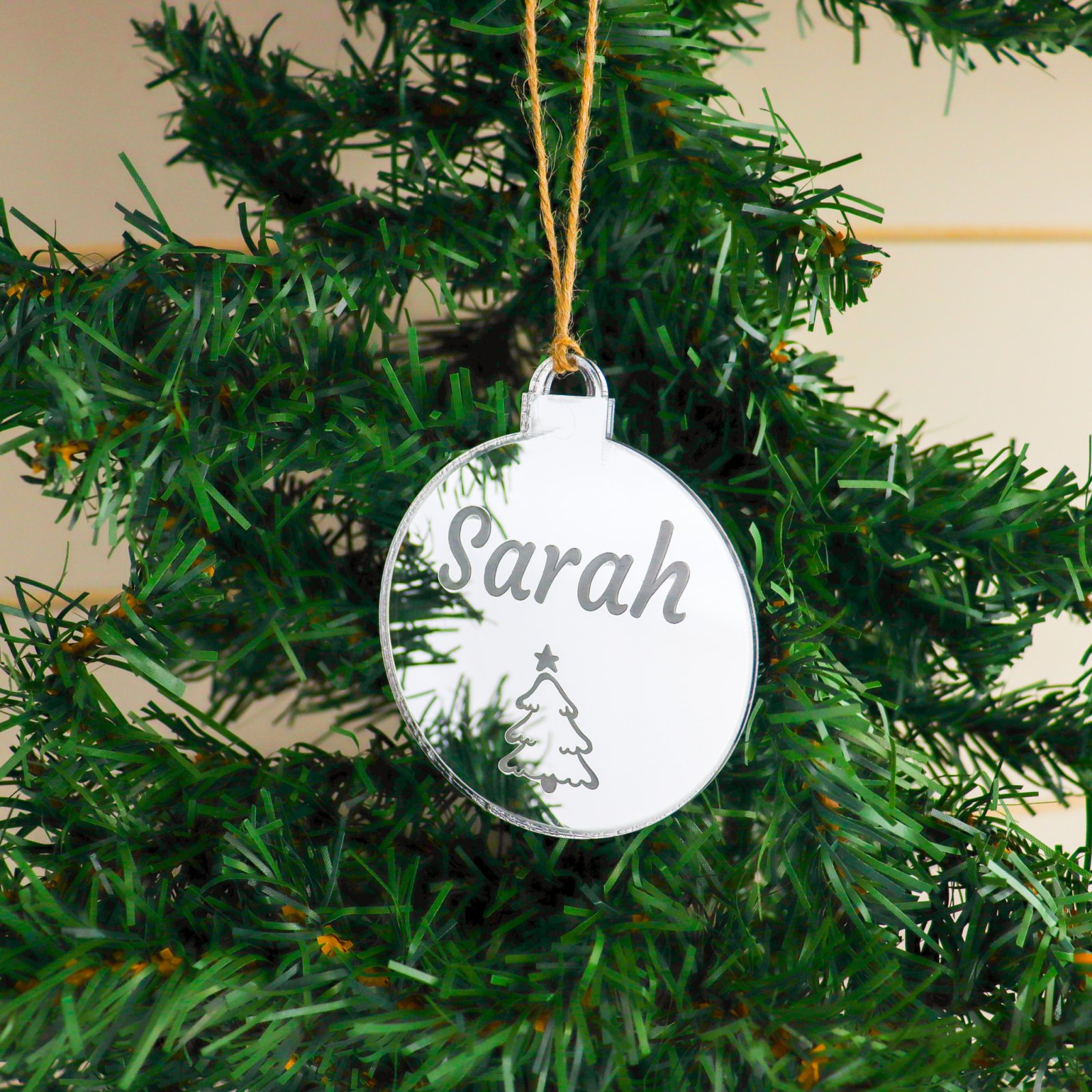 Personalised name christmas ornament