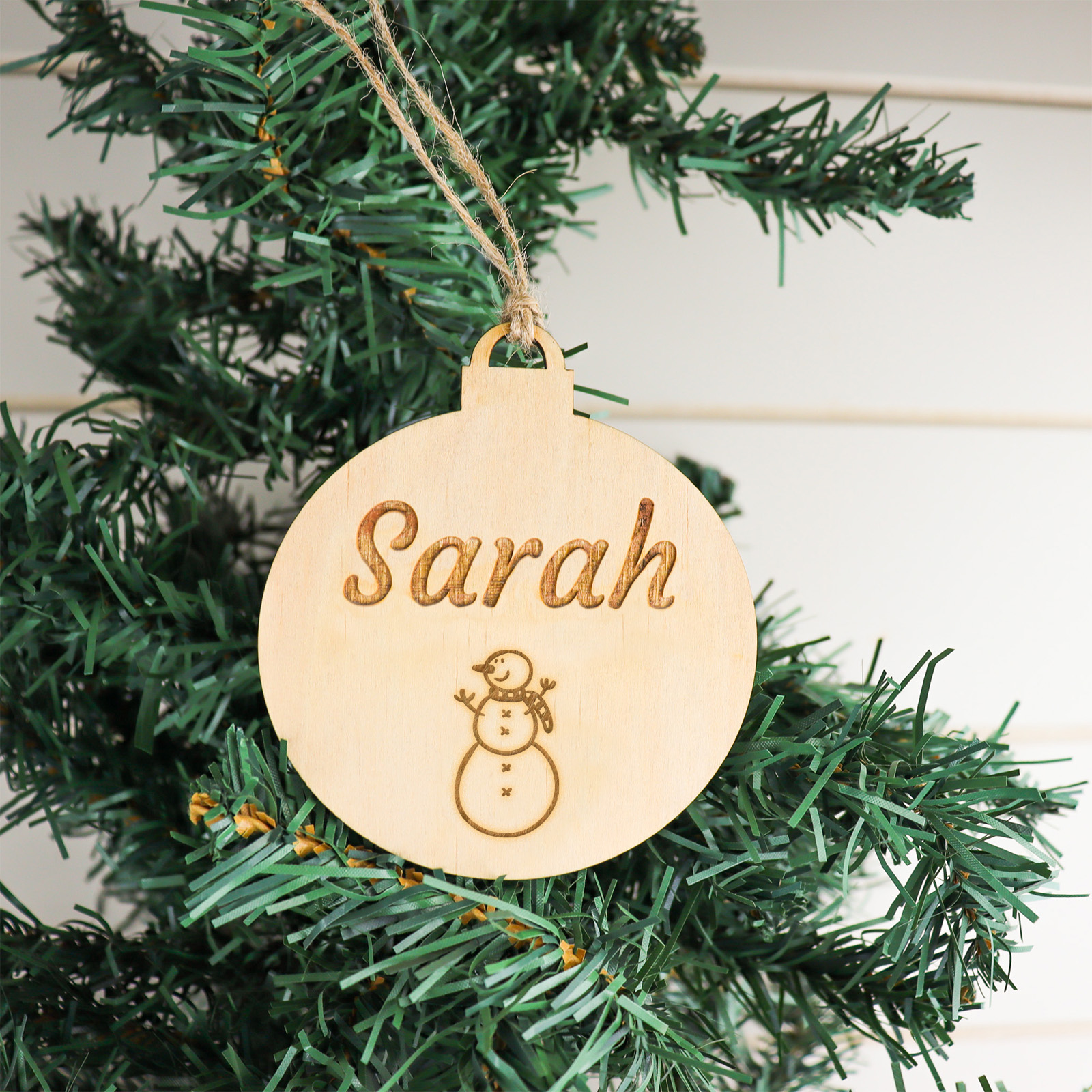 Personalised name christmas ornament