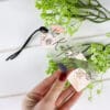 Acrylic floral highlights bookmark