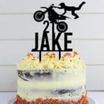 Birthday Dirt Bike Cake Topper