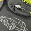 Embroidered Car Hoodie & Keyring Combo