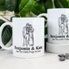 Couples Drawn Mug with Your Photo
