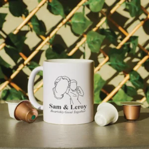 Couples drawn mug with your photo 13 Couples drawn mug with your photo