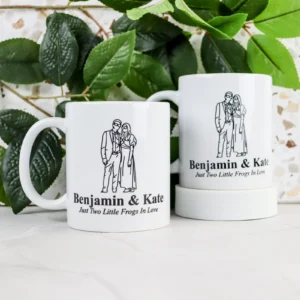 Couples drawn mug with your photo 10 Couples drawn mug with your photo