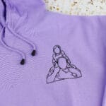 Couples Embroidered Drawn Hoodie