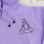 Couples embroidered drawn hoodie | customkings