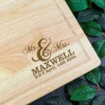 Couples Personalised Chopping Board