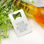 Card Style Bottle Opener Engraved with Text