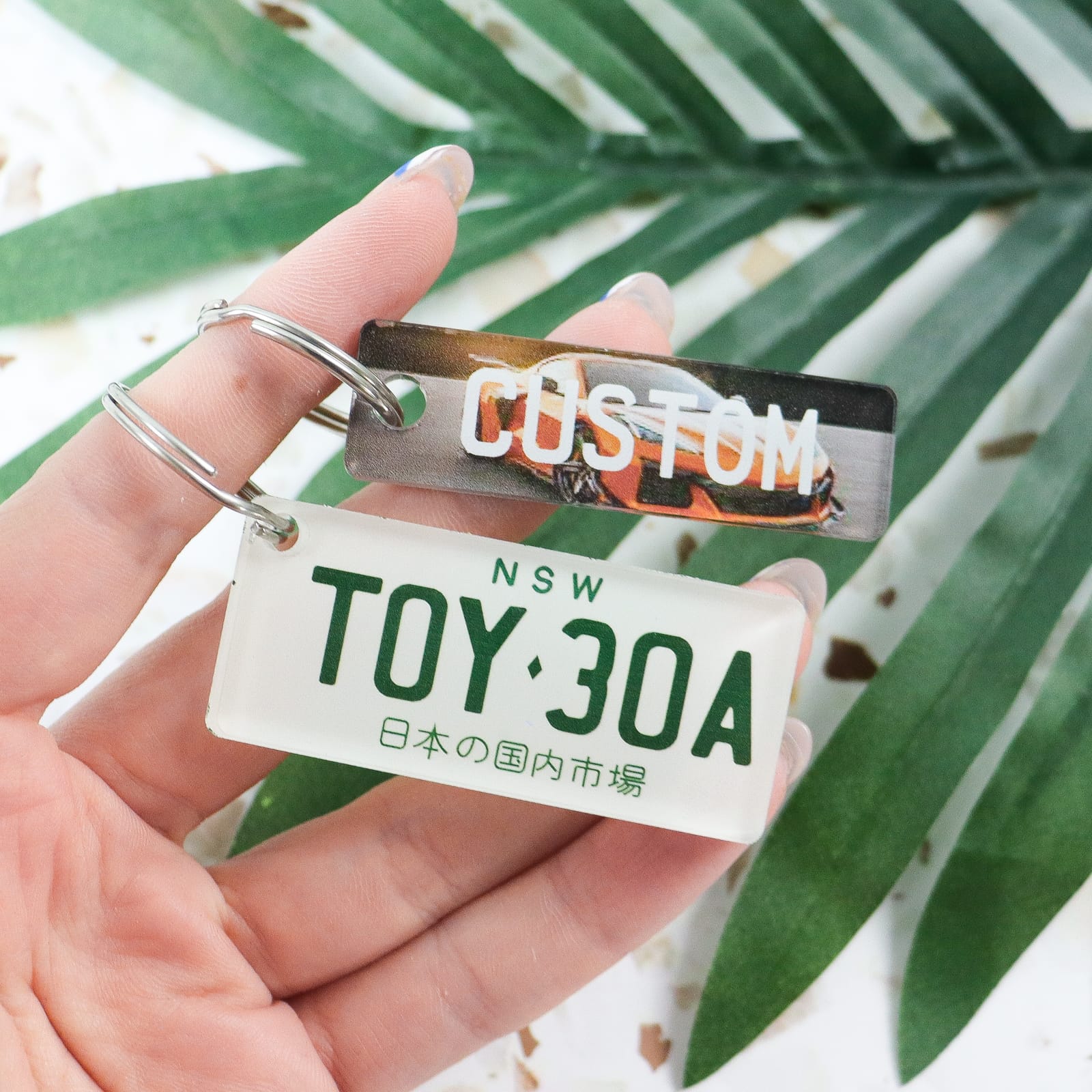 Custom Licence Plate Keyring with Your Plate