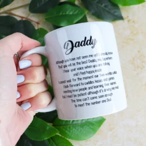 Daddy baby ultrasound coffee mug