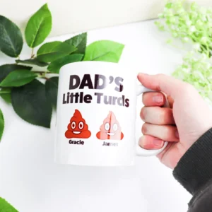 Dad's little turds coffee mug