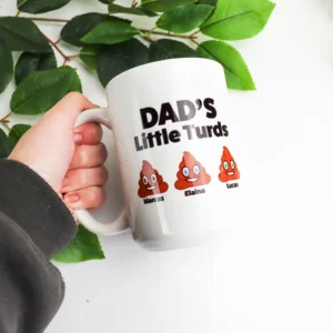 Dad's little turds coffee mug