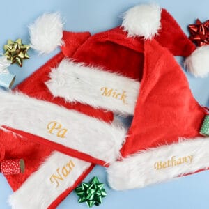 Deluxe personalised santa hat