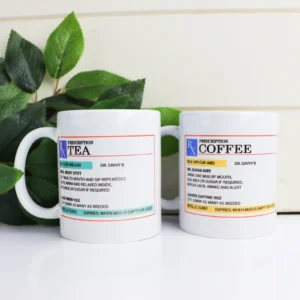 Doctors script coffee mug