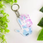 Family Hand Print Keychain