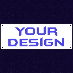 Flat metal licence show plate for car shows