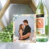 Floral photo pine wood photo block