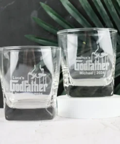 Godparents Scotch Glass with Personalised Engraving