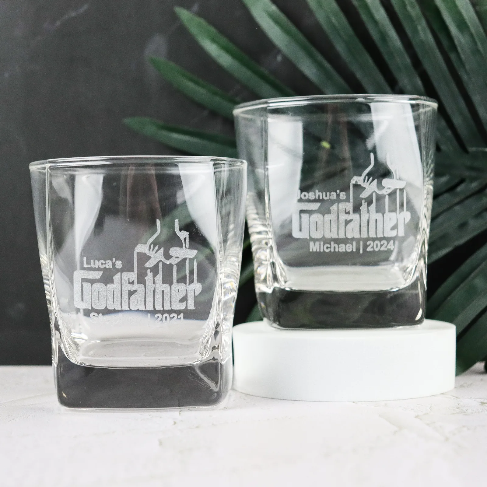 Godparents scotch glass 3 Godparents scotch glass with personalised engraving