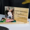 Happy Birthday Wooden Photo Block