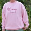 Lovers Embroidered Outline Jumper / Crewneck Blush Pink