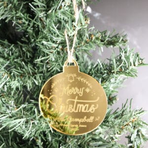 Merry christmas teacher ornament