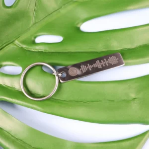 Metal bar spotify keyring - laser engraved