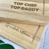 Chopping board engraved with your text